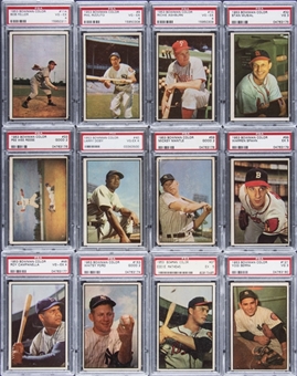 1953 Bowman Color Complete Set (160) – Featuring 31 PSA/SGC Graded Examples Including Mantle, Musial, Campanella and More!